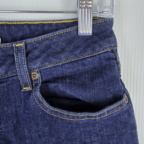 NWOT LL Bean Green Lined Women's Classic Fit High Rise Straight LegJeans 6Petite - Picture 4 of 12